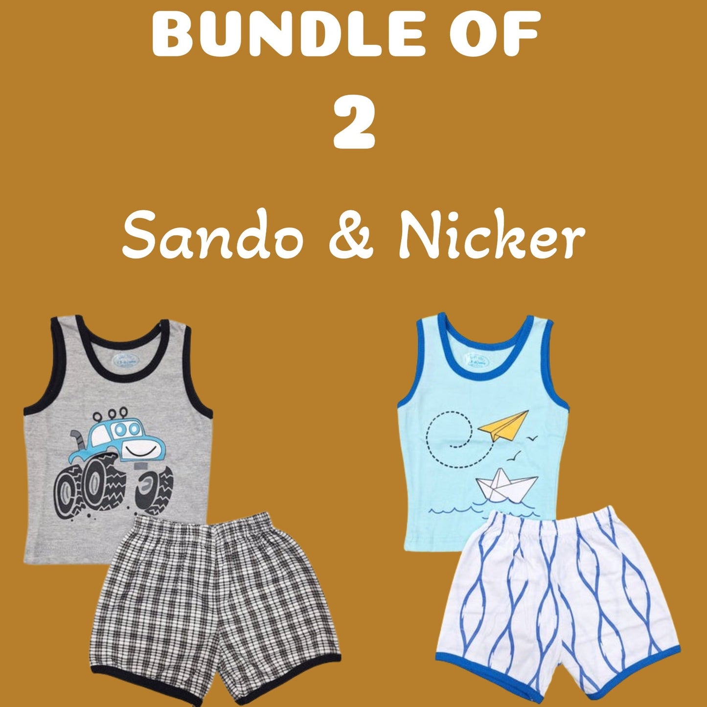 BUNDLE OF SANDO AND NICKER - 4