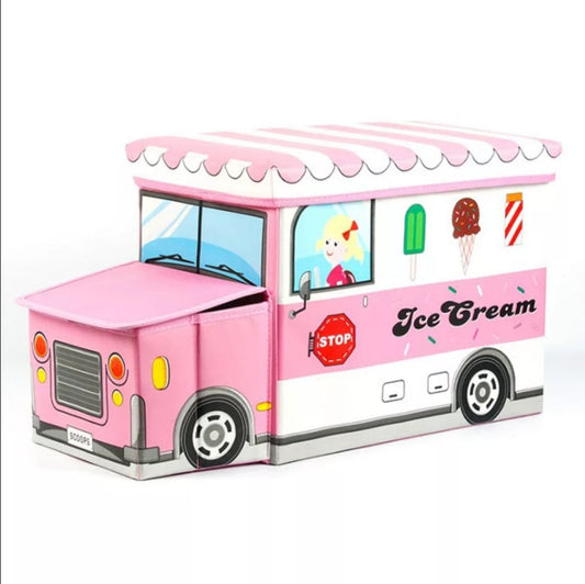 Ice Cream Bus - Toy Box - Pink