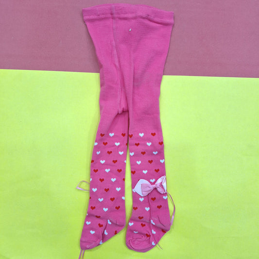 Legging - Hearts Dark Pink