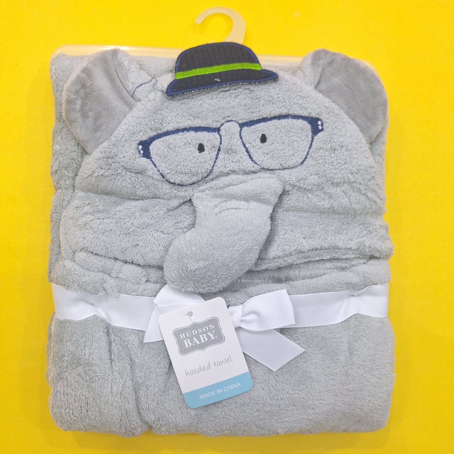 Hudson Baby - Hoodie Blanket - Gray Elephant