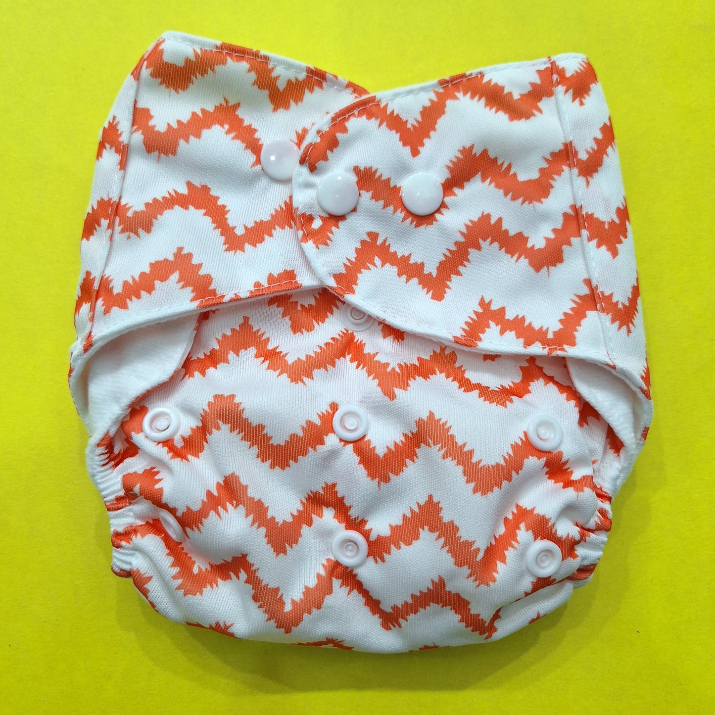 Reuseable Diaper - Orange Lining