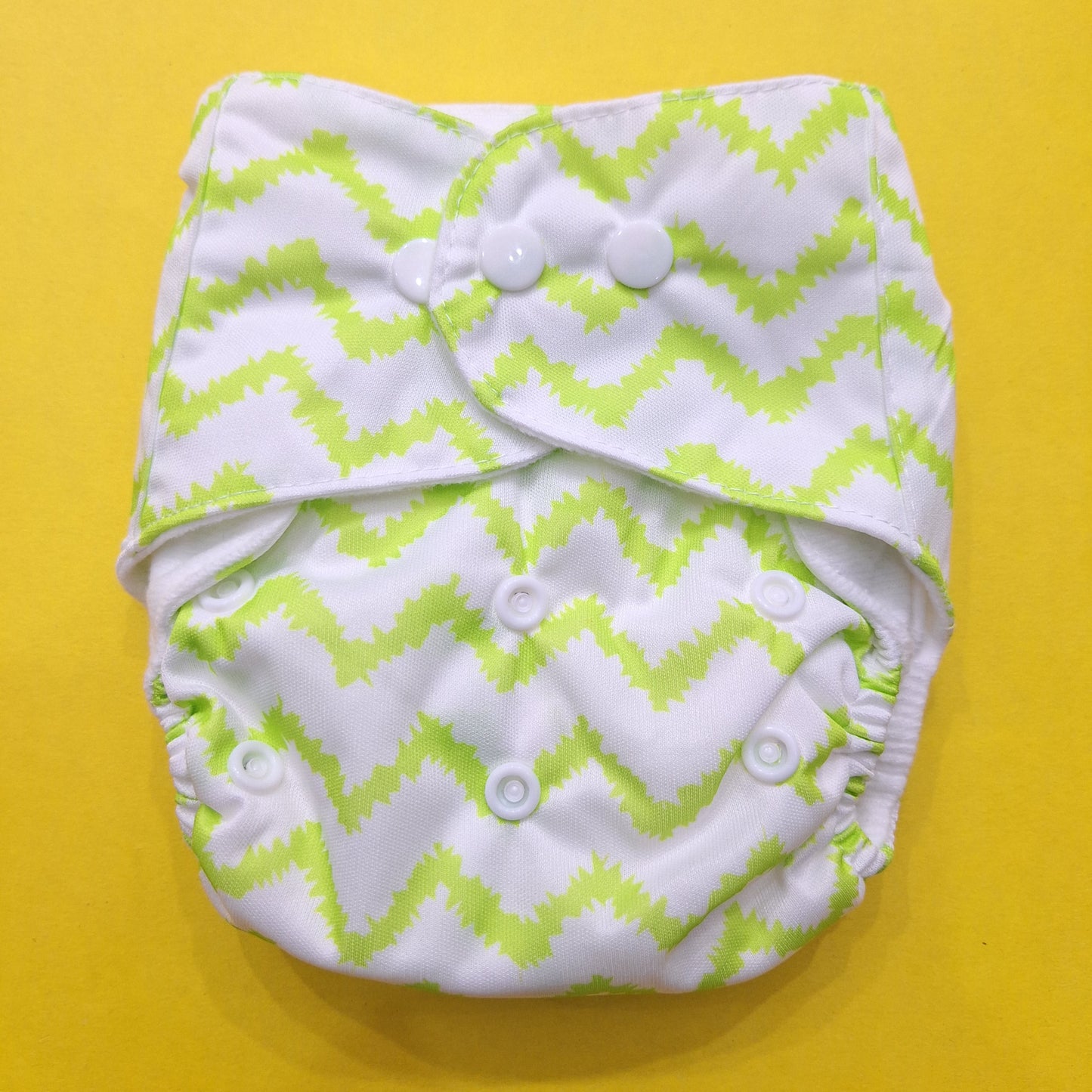 Reuseable Diaper - Green Lining