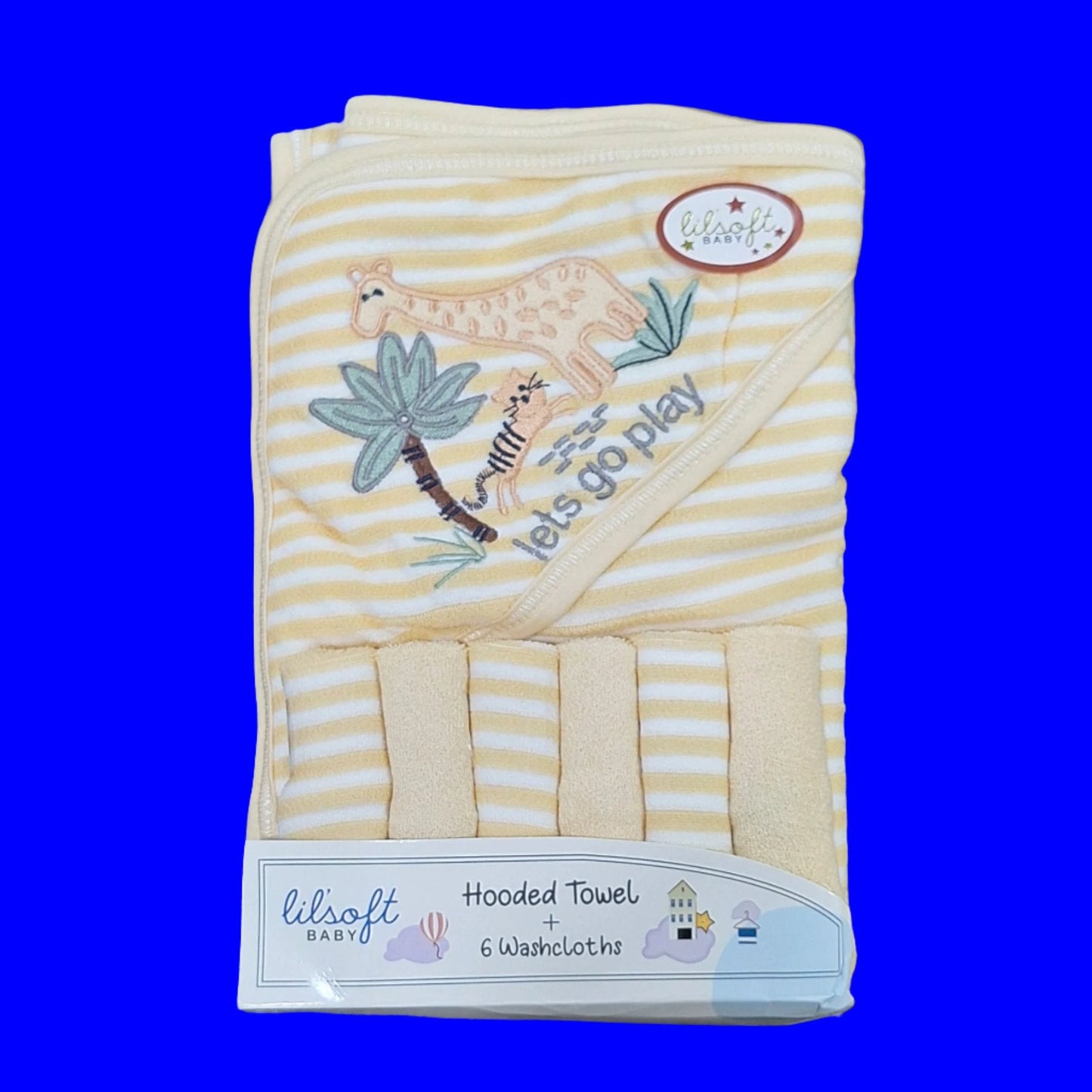 7 Pieces - Lilsoft Baby - Bath Towel Gift Set