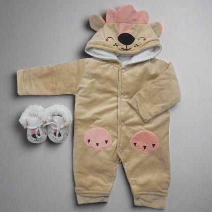 2 Pieces Romper Set - Bear  - China