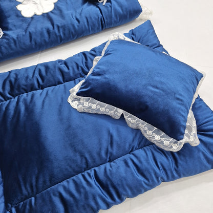 Royal's - 5 Pieces - Baby Bedding Set - Royal Blue