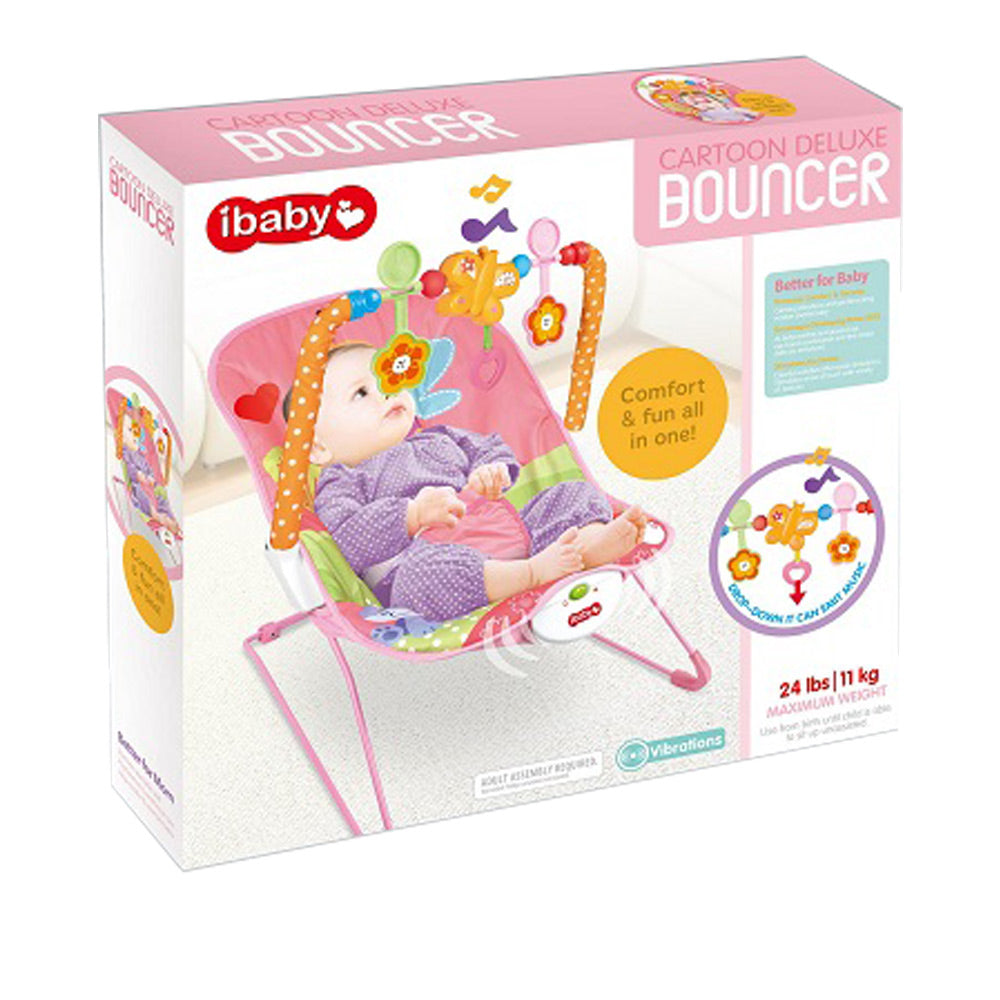 Cartoon Deluxe Bouncer - Pink