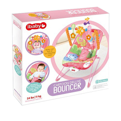 Cartoon Deluxe Bouncer - Pink