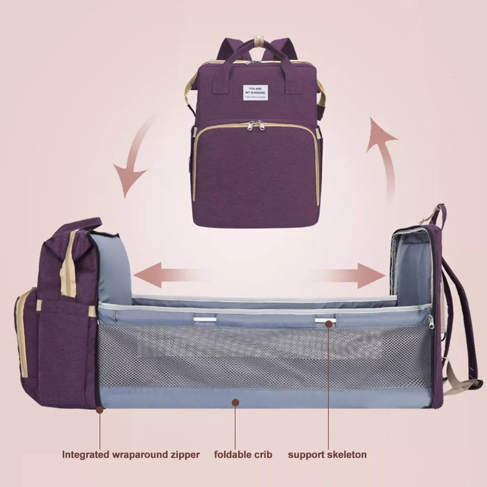 2 in 1 Bed & Bag - Purple