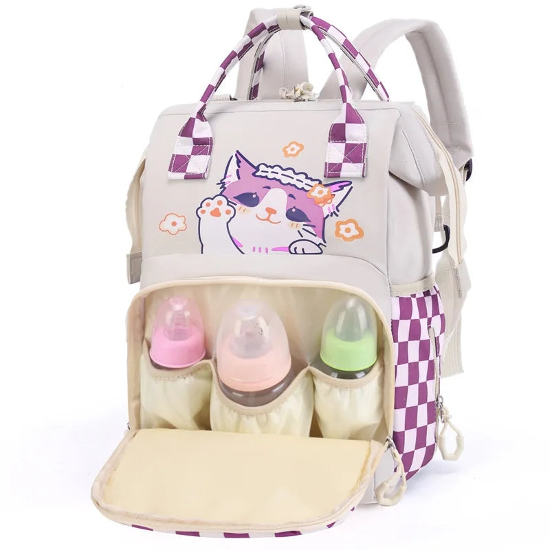 Kitten Waterproof Diaper Backpack