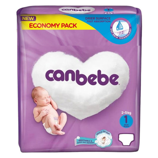 Canbebe Diapers Pack Size 1 - 84 PCS