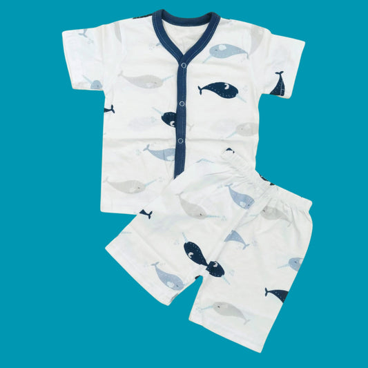 Little Planet - Short Sleeves Night Suit - Fish