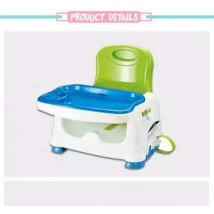 Booster Seat - Green & White - With Safety Belt