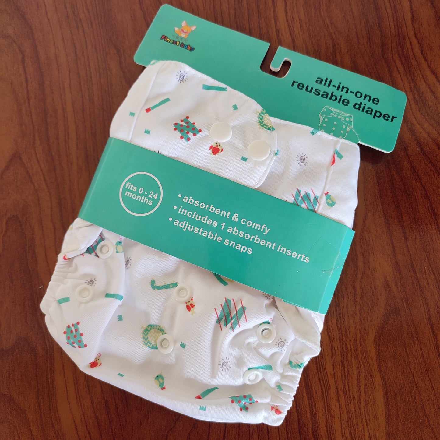 Reuseable Diaper - Alphabets