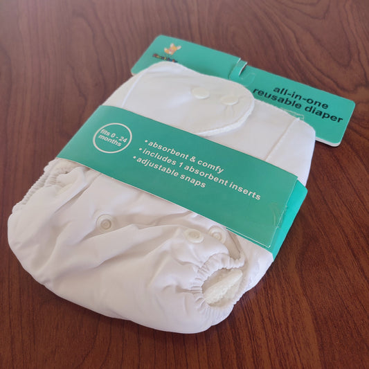 Reuseable Diaper - White