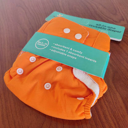 Reuseable Diaper - Orange