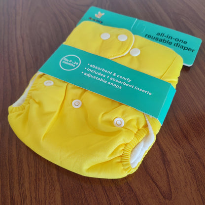 Reuseable Diaper - Yellow