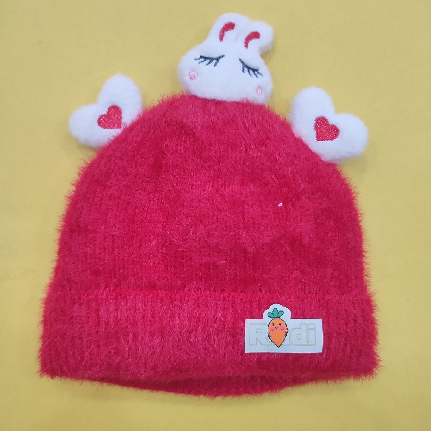 Winter Cap - Cat & Hearts