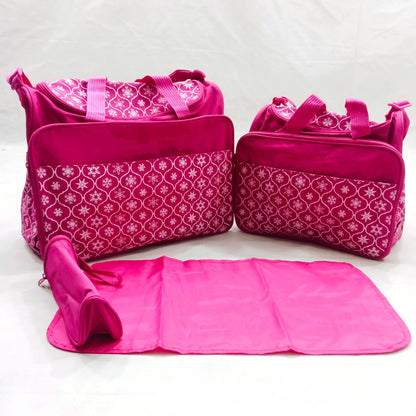 4 Pieces Flowers Bag Set