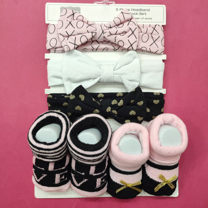 Aifeier - 5 Piece Headbands & Socks Set