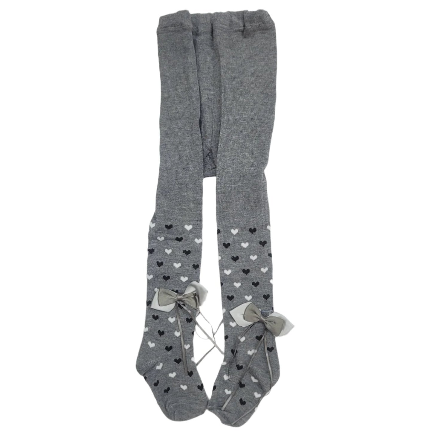 XUEYUA Ribbon Legging - Hearts - 2 to 3 Years - Grey