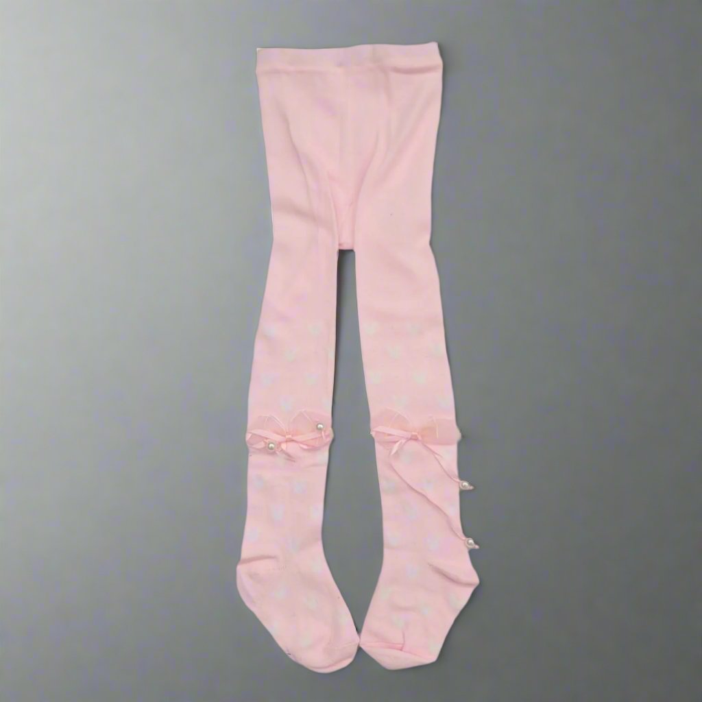 XUEYUA Ribbon Legging - Bear - Pink