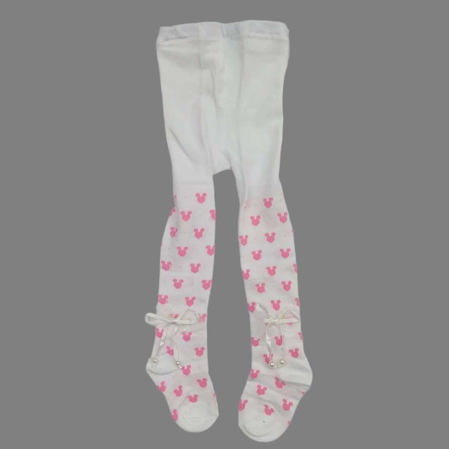 XUEYUA Ribbon Legging - Bear - White