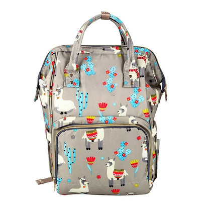 Lama Waterproof Diaper Backpack - Grey