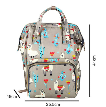 Lama Waterproof Diaper Backpack - Grey