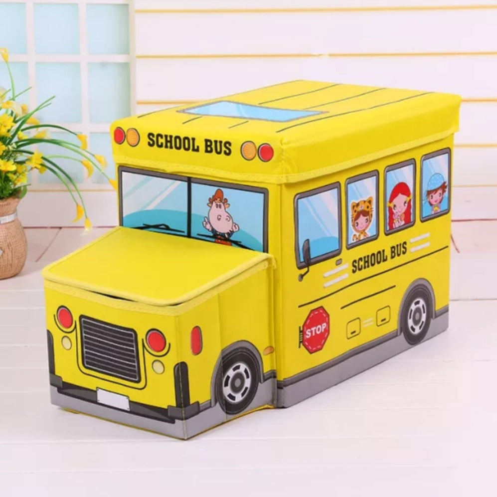 School Bus - Toy Box - Yellow