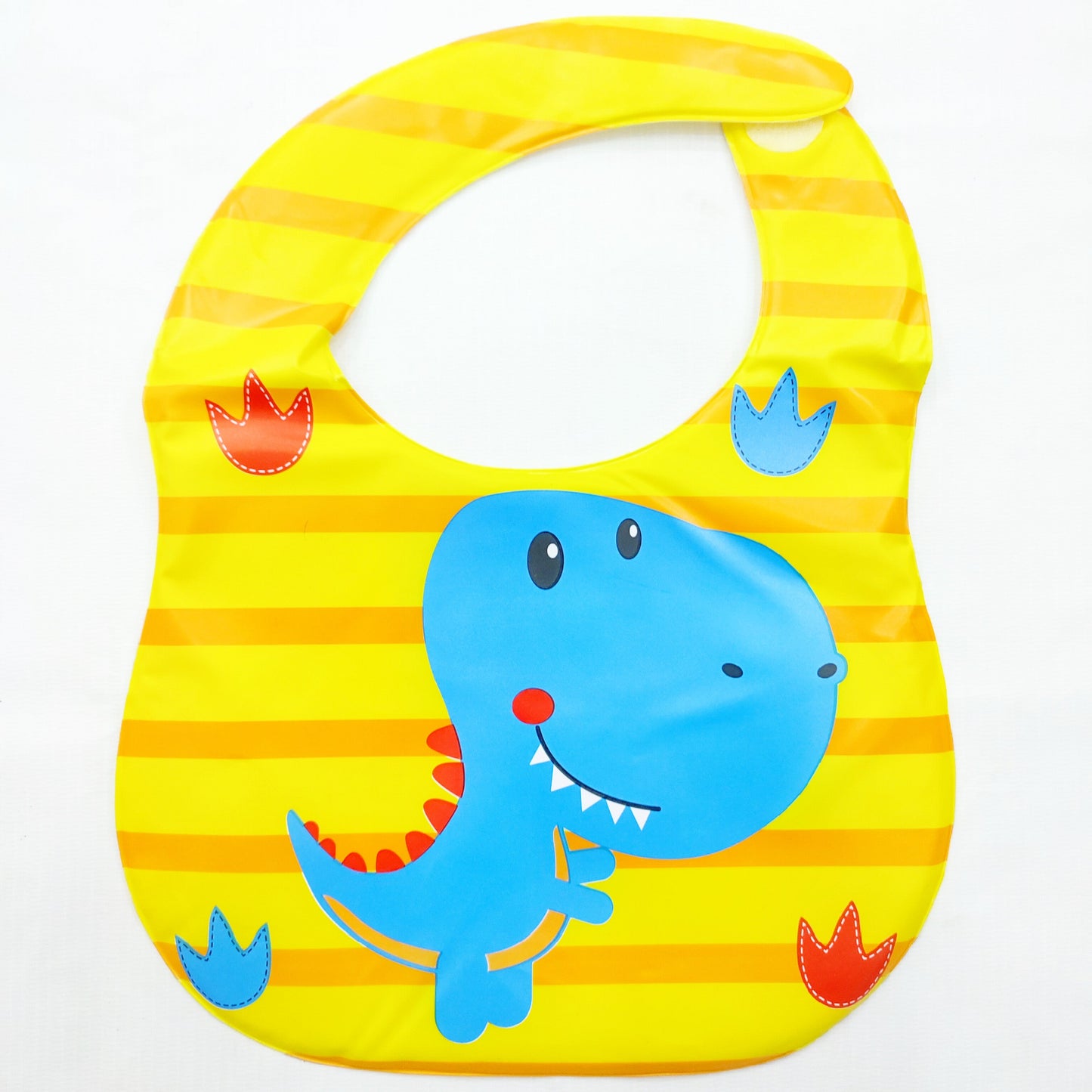 Baby Bib - Blue Dinosaur