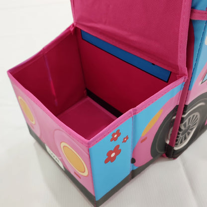 Car Bus - Toy Box - Pink & Blue