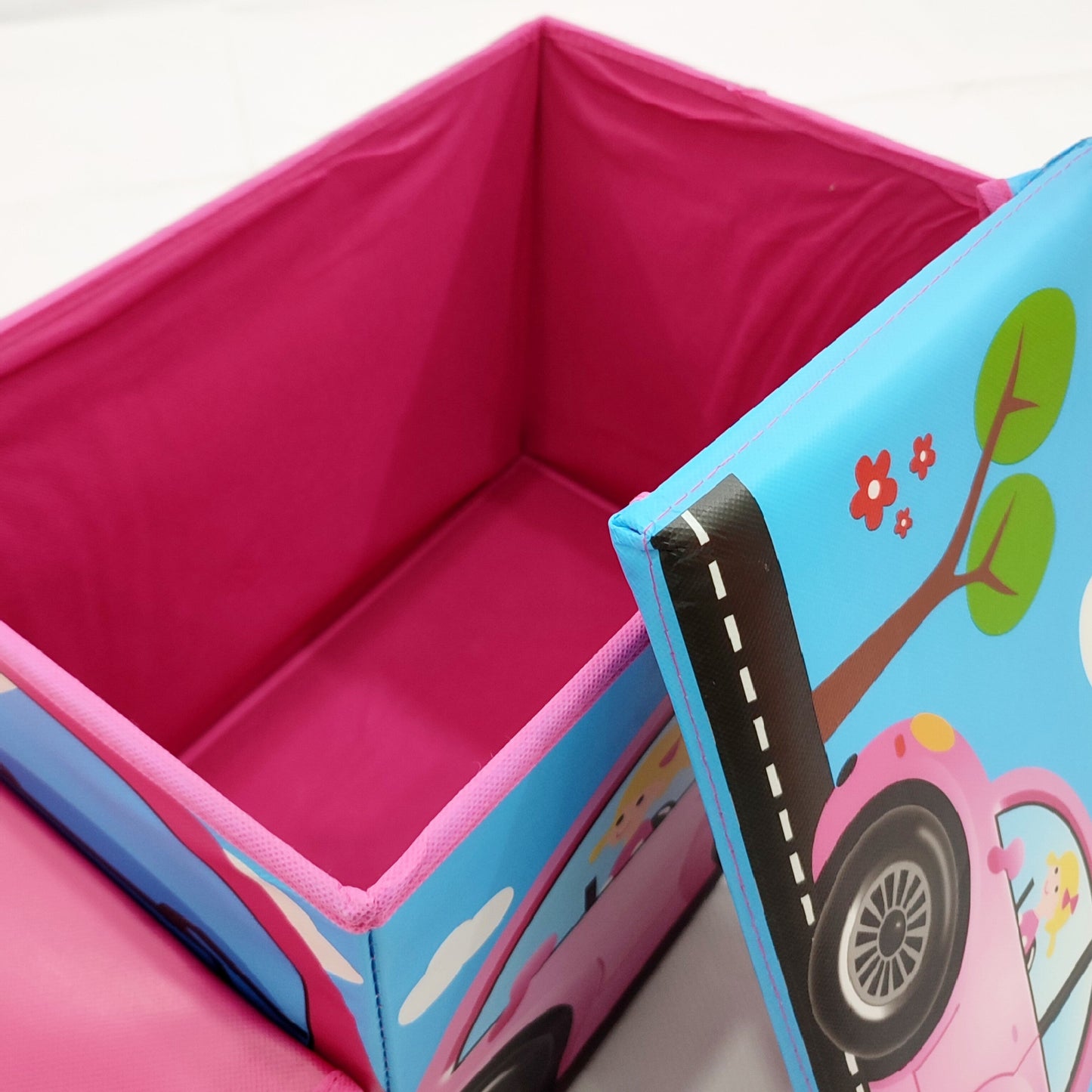 Car Bus - Toy Box - Pink & Blue