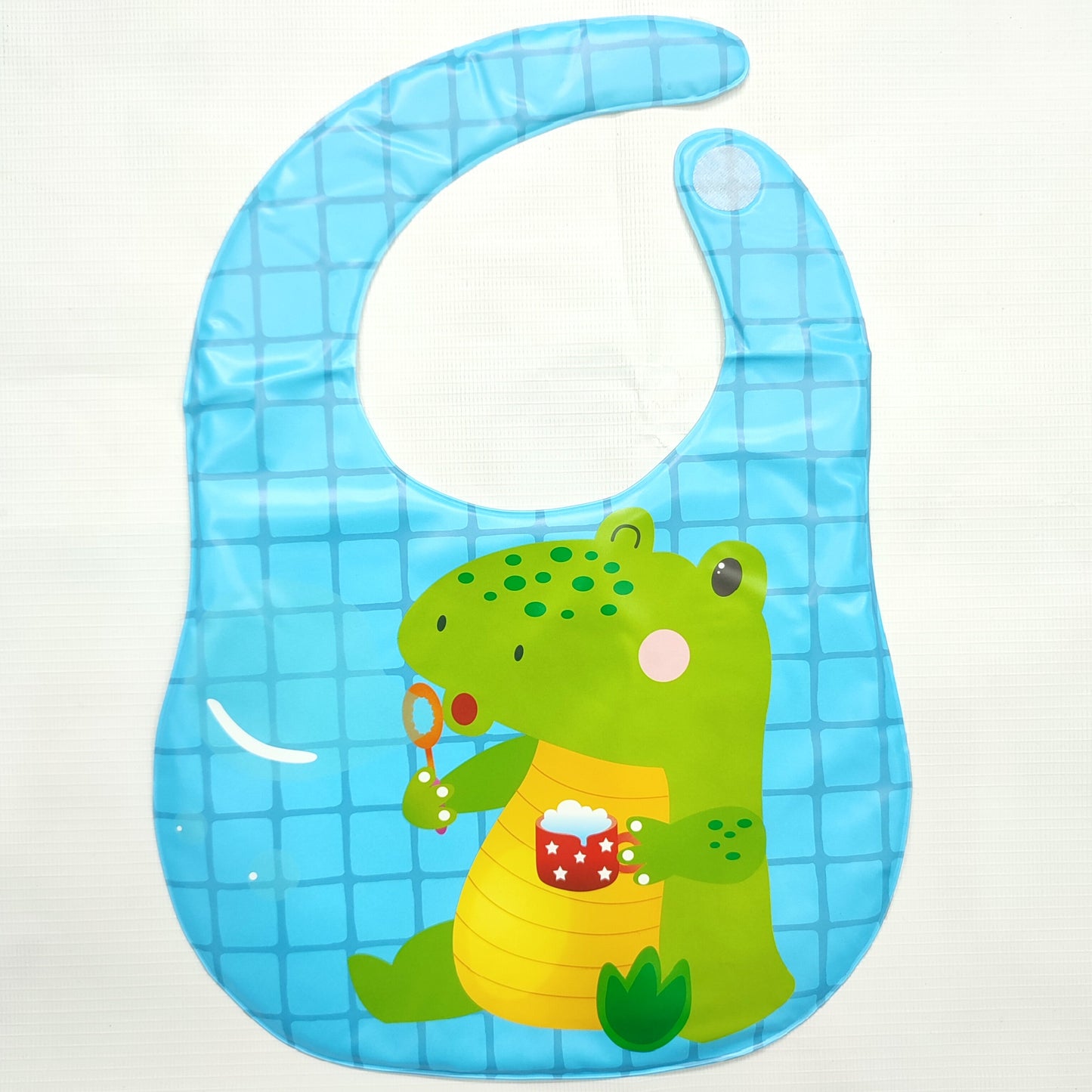 Baby Bib - Blue Crocodile