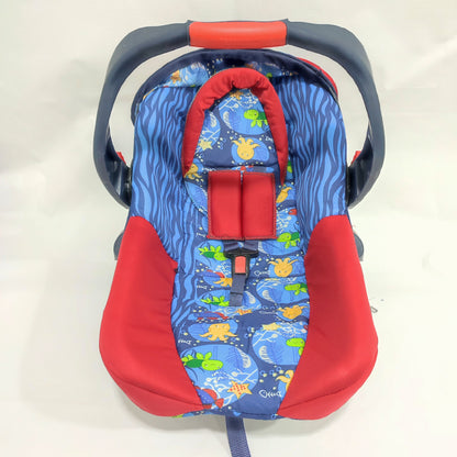 Jumbo Baby Carry Cot - Blue & Blue Red Fish