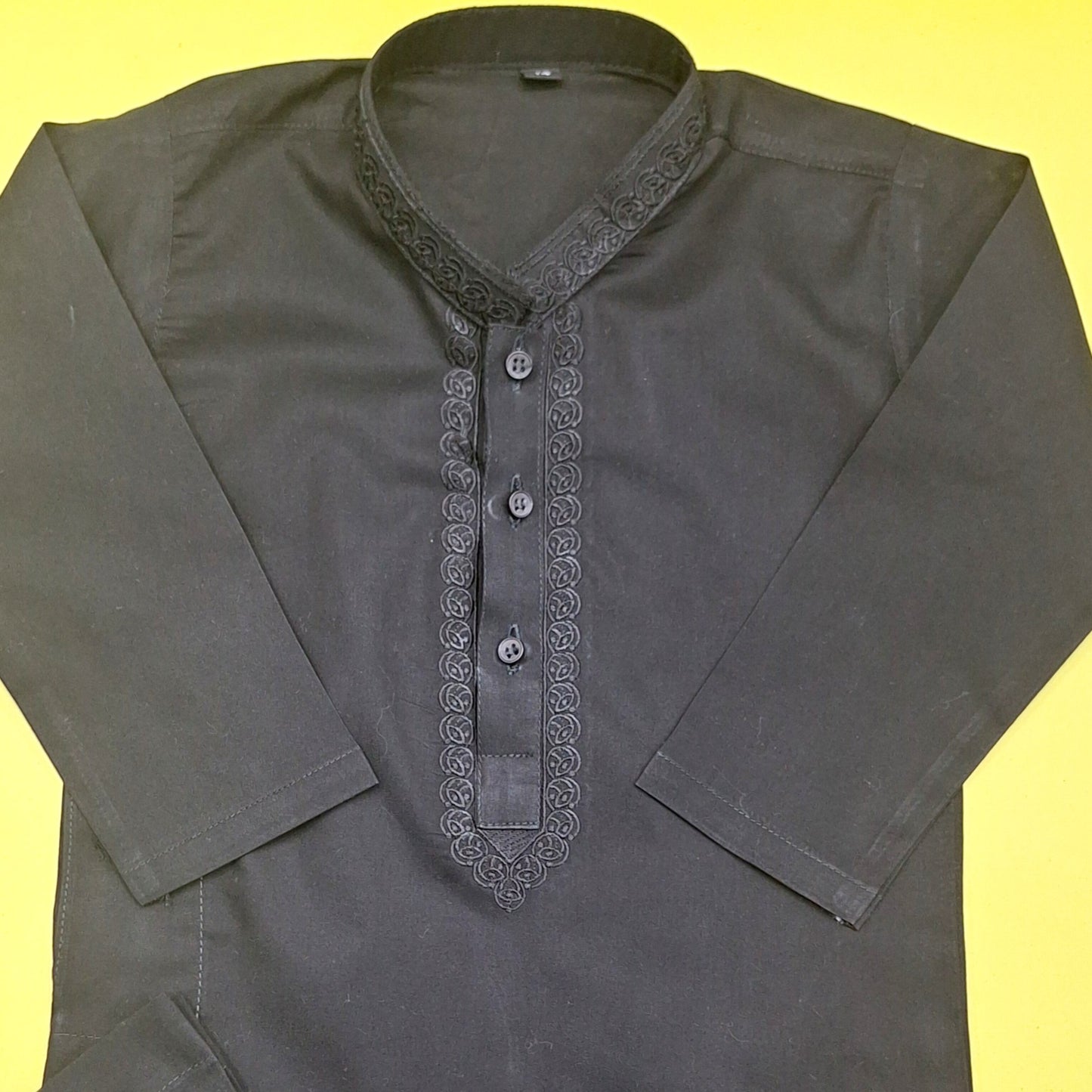 Soft Cotton - Kurta Shalwar - Black