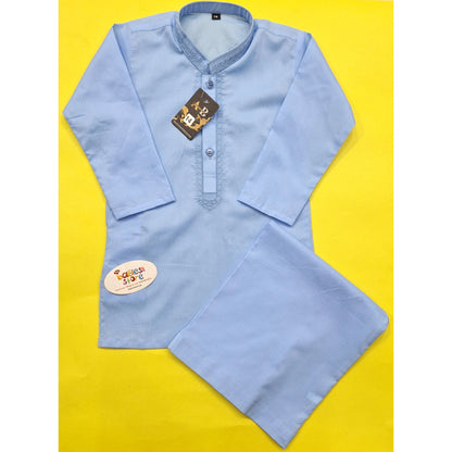 Soft Cotton - Kurta Shalwar - Sky Blue