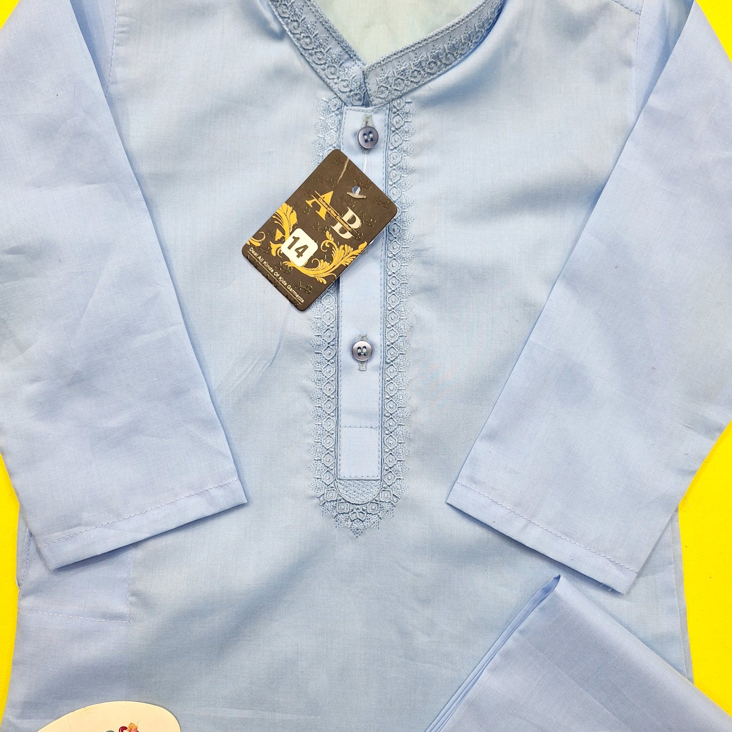 Soft Cotton - Kurta Shalwar - Sky Blue