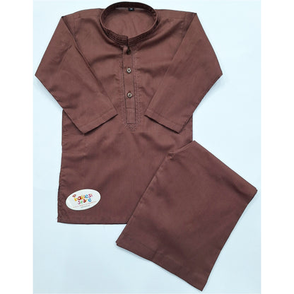 Soft Cotton - Kurta Shalwar - Brown