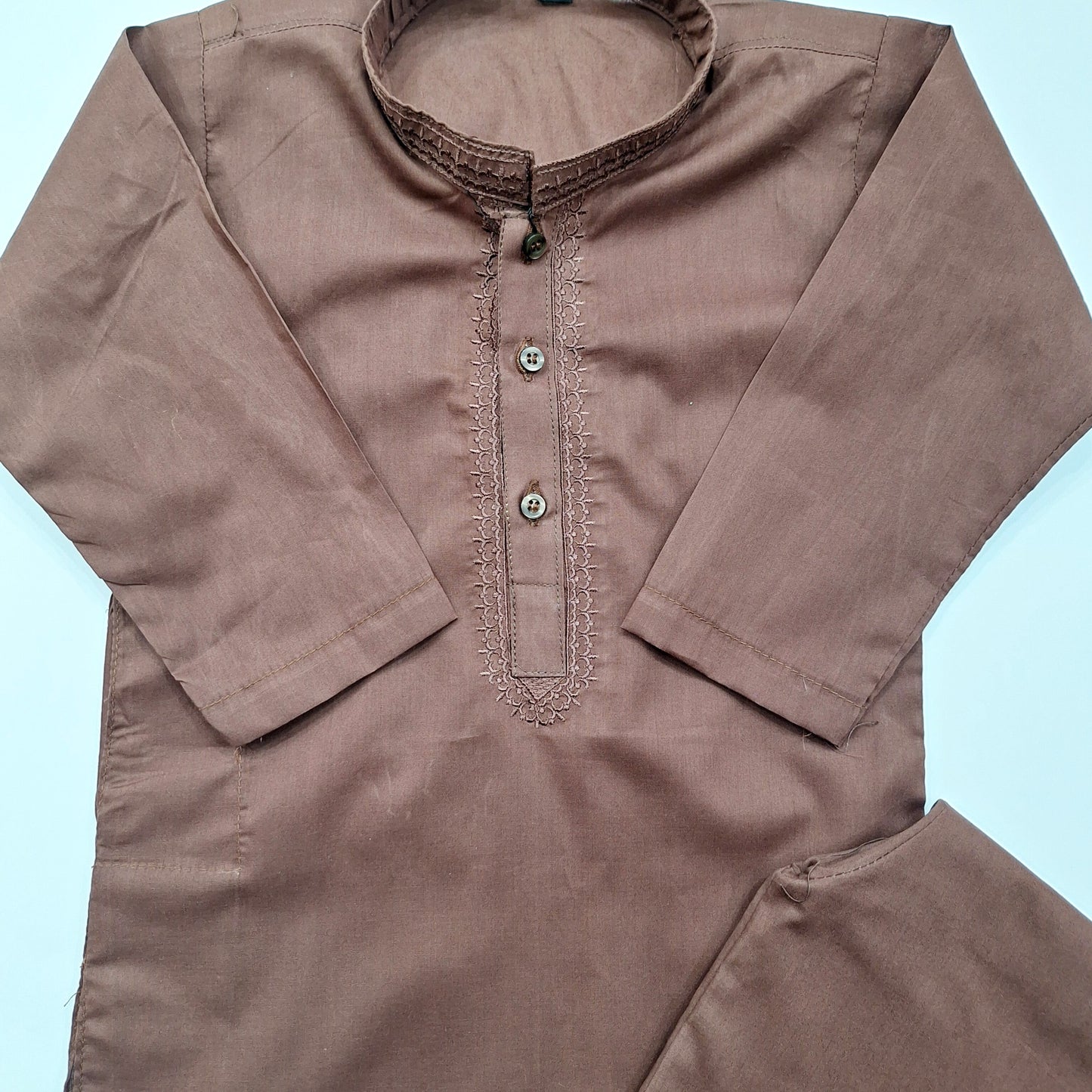 Soft Cotton - Kurta Shalwar - Brown