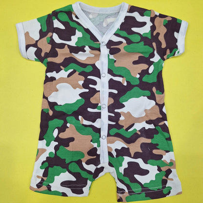 TBS - Pack of 3 Short Leg Rompers - Camouflage