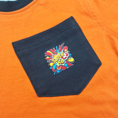 Super Kid - Short Sleeves - Track Suit - Orange