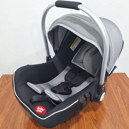 Bright Stars Carry Cot - Gray & Black