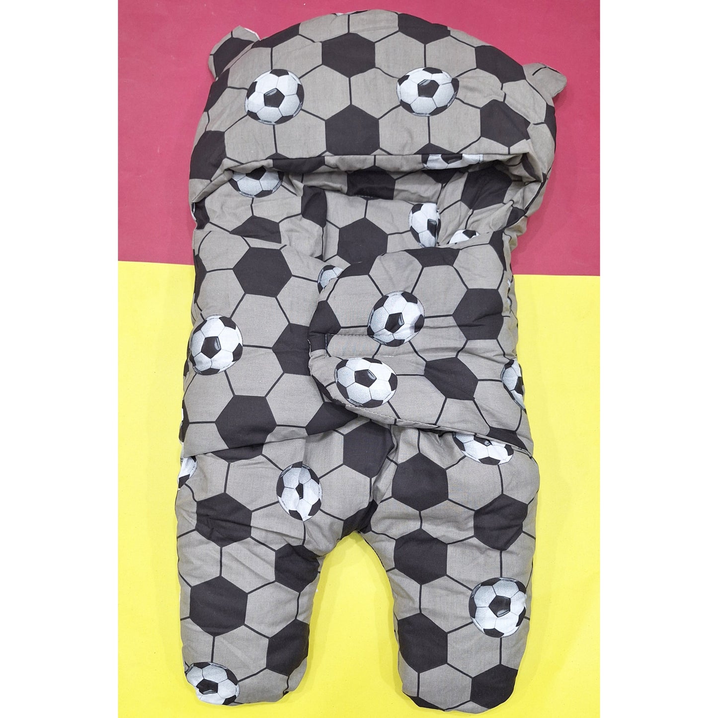 Swaddling Nest - Gray Football