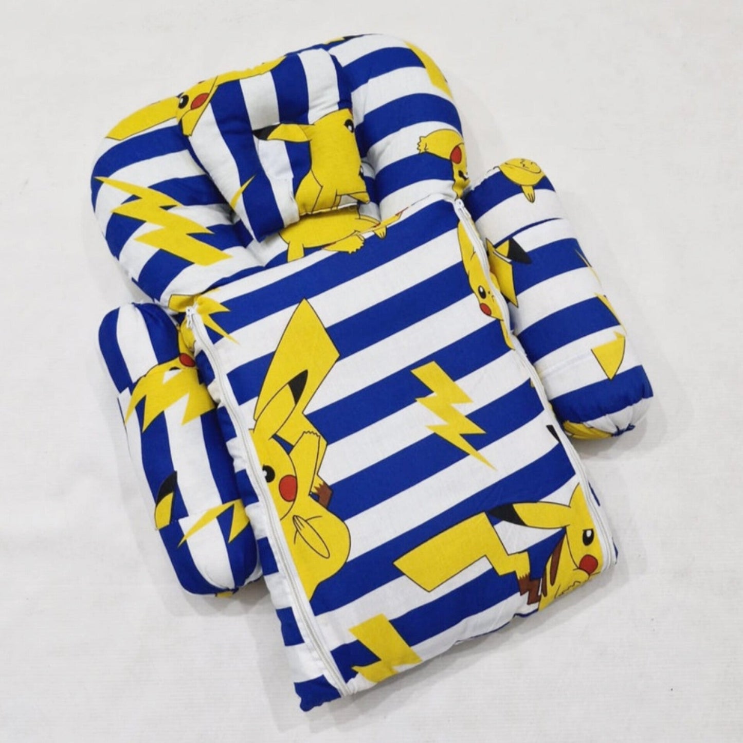 Carry Nest With Pillows - Blue & Yellow Pikachu