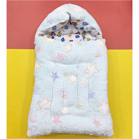 Hooded Carry Nest - Fleece - Stars