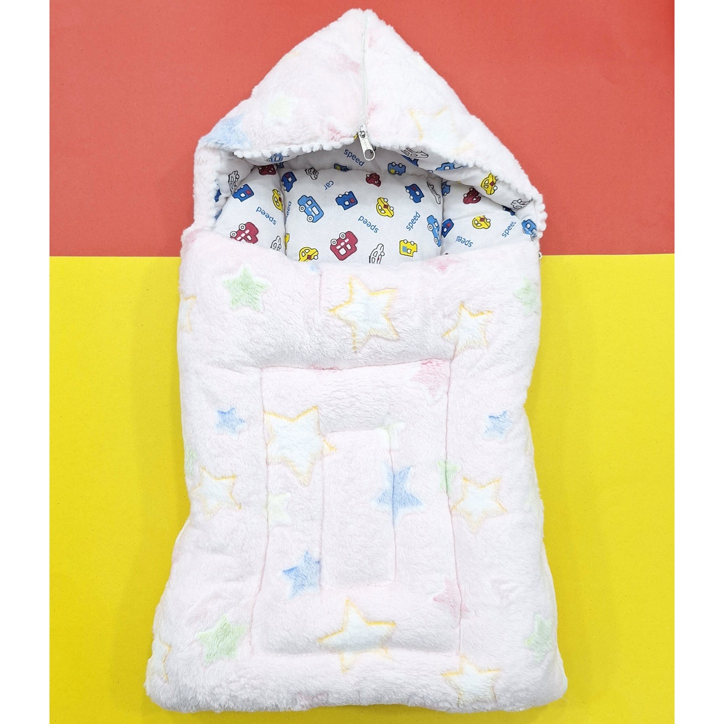 Hooded Carry Nest - Fleece - Stars