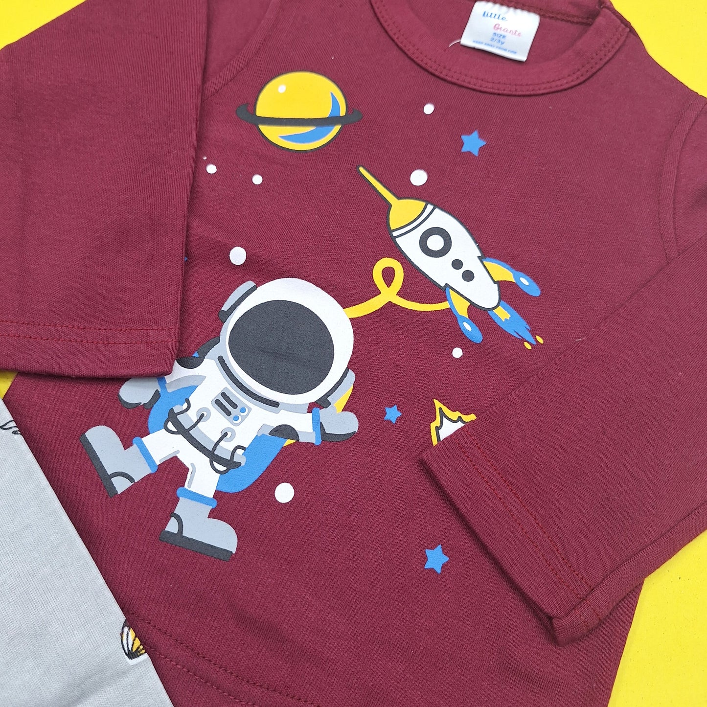 2 Pieces - Little Giants - Suit Set - Rocket - Maroon