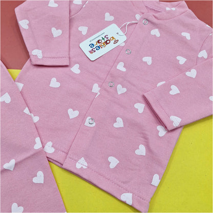 TBS - Night Suit - Pink - Hearts