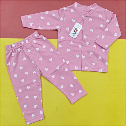 TBS - Night Suit - Pink - Hearts