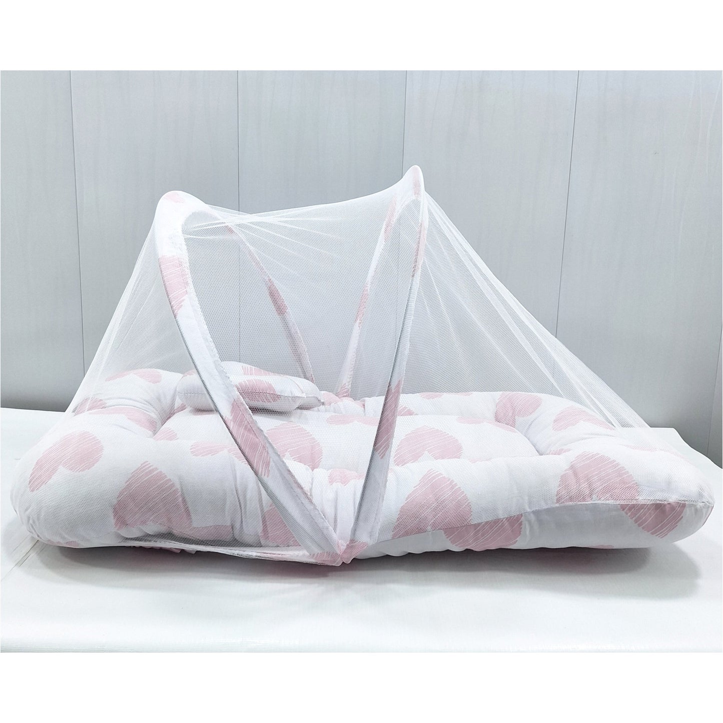 Mosquito Bed Net - Vol-10-24 - Pink - Hearts